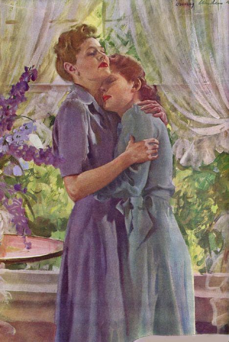 Vintage Lesbian Lesbian Art Lesbian Love Gay Art Harry Anderson Queer Art Romantic Art
