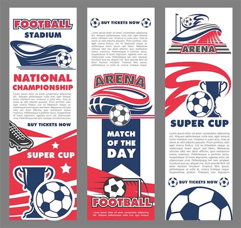 Premium Vector Football Sport Match Banner Of Soccer Championship