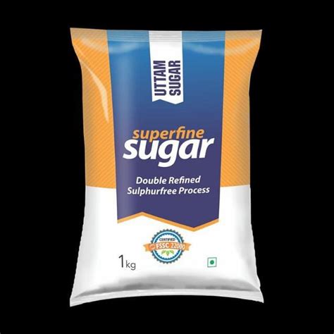 White Refined Uttam Sugar Crystal Packaging Size 1kg At Best Price