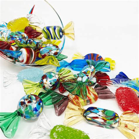 Murano Glass Candy Classic Set Of 3 5 Or 10 Candies My Italian Decor
