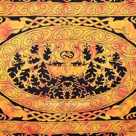 See more ideas about celtic, tapestry, celtic art. Small Orange Multi Forest Hunter Man Celtic Wall Tapestry - RoyalFurnish.com