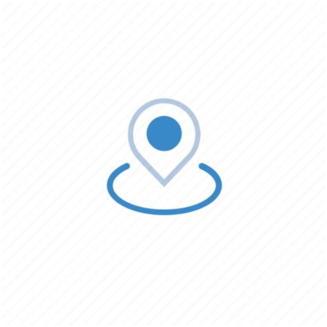 Blue Location Map Pin Icon