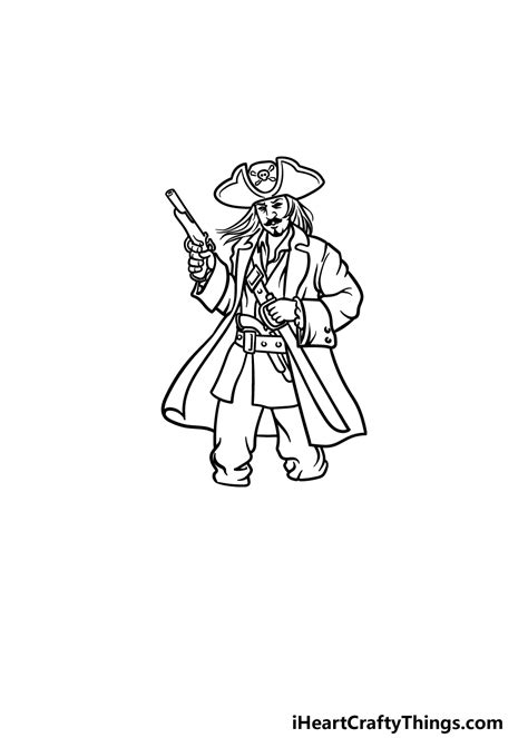 Step By Step Pirate Drawing Shultis Suildrued