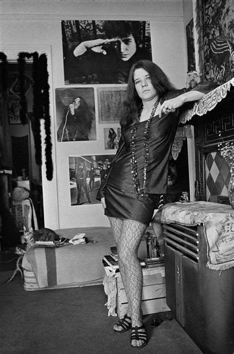 Janis Joplin In Her Apartment On Lyon Street In San Francisco