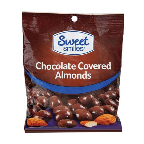 Sweet Smiles Chocolate Covered Almonds 3 Oz