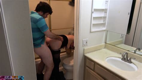 stepson caught masturbating in the bathroom fucks stepm eporner