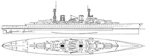 Final Design Layout For The Six Battle Cruisers Of The Lexington Class