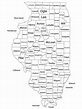 Mapa Vectorial De Los Condados De Illinois Stock de ilustración ...
