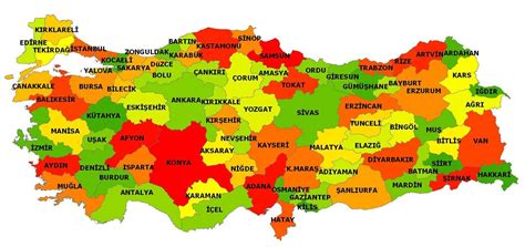Haritas T Rkiye M Lki Dare Haritalar Turkiye Haritasi Turkiye