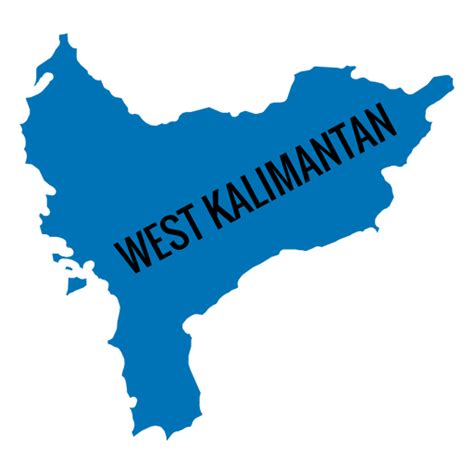 West Kalimantan Province Map Transparent Png And Svg Vector File