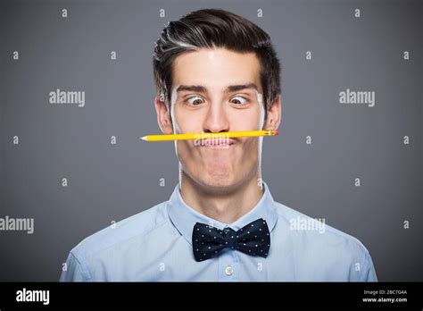 Man Making Faces Stock Photo Alamy