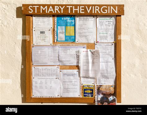 Community Noticeboard Uk Hi Res Stock Photography And Images Alamy