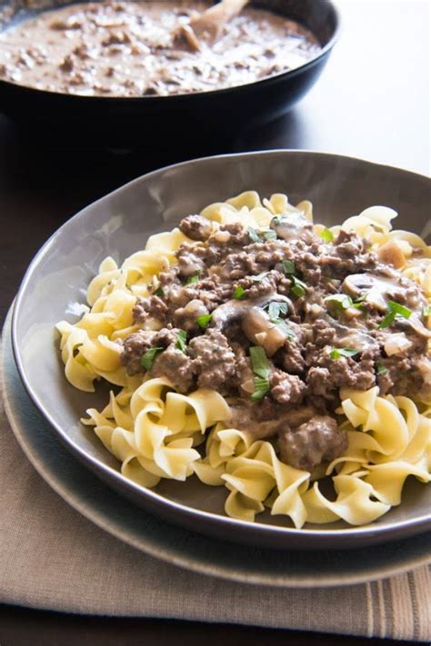 I'm vegetarian so i substituted ground beef and beef broth impossible burger. 10 Best Ground Beef Stroganoff Recipes with Cream Cheese