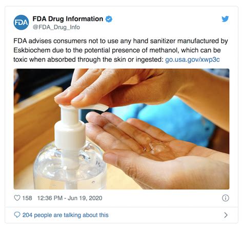 Fda Issues Warning Over Potentially Toxic Chemicals In Certain Hand Sanitizers All About