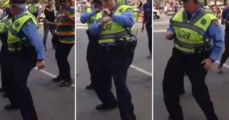 Is This The Coolest Cop Ever Watch Policeman Shake His Hips In