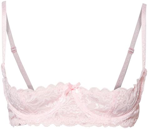 Buy Dreamgirl Womens Lace Open Cup Underwire Shelf Bra Vintage Pink