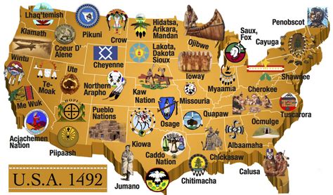 Native American Nation Map Of Us