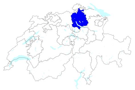 Für alle statt für wenige. Kanton Zürich Wappen und Landkarte vom Kanton Zürich