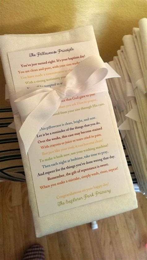 Maybe you would like to learn more about one of these? Pillowcase gifts for LDS Primary kids getting baptized ...