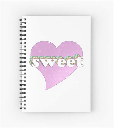 sweet-spiral-notebook-by-alienfolklore-spiral-notebook,-notebook,-framed-prints