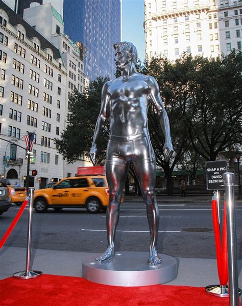 A Statue Of David Beckham Created For A New Campaign S Malise