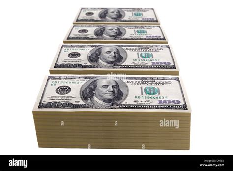 100 Dollars Bills Rows Cut Out Stock Images And Pictures Alamy