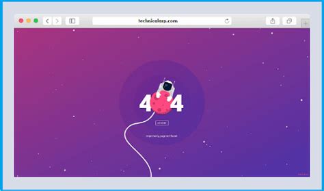 Free Error Page HTML Template Codepen Technical Arp