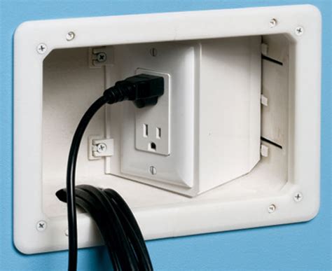 Recessed Tv Box With Angled Openings — Primus Cable