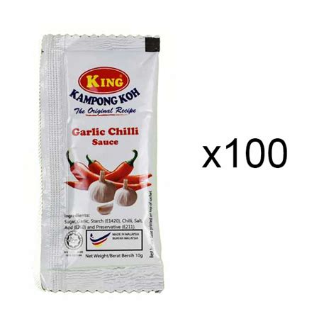 Cynthia n h ngoo phone : King Kampong Koh Garlic Chilli Sauce 100x10g Sachet ...