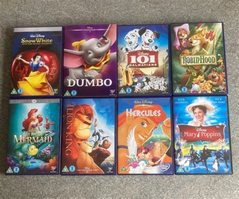Disney Classics Dvd Bundle Dalmatians The Lion King Hercules Snow White Picclick Uk