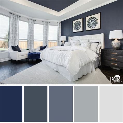 This Bedroom Design Has The Right Idea The Rich Blue Color Palette And Decor Create A Dreamy