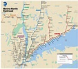 New York Metro-North Railroad (MNR) map