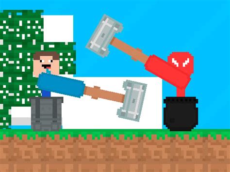 Stickman Contre Noob Marteau Jeu Jouez Gratuitement En Ligne