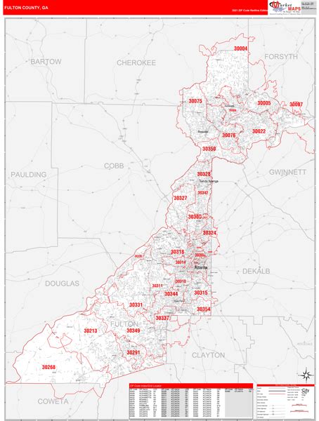 Fulton County Zip Code Map Sahara Map