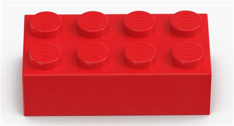 Lego Brick 2x4 Bright 3d Turbosquid 1409501
