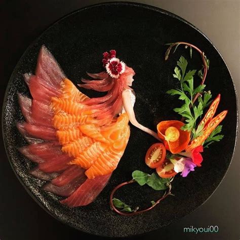 Sashimi Art Par Mikyou Art Culinaire Sashimi Et Design Culinaire