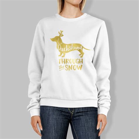 Dachshund Through The Snow Christmas Jumper By Oli And Zo