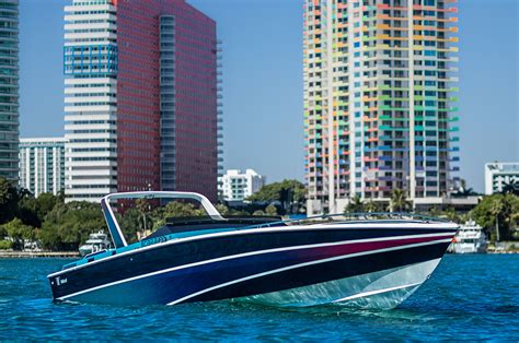 With don johnson, philip michael thomas, saundra resplendent with authentic 1980s music, fashion, and vibe, miami vice follows two undercover. Miami Vice Boat - ICONIC PREMIER