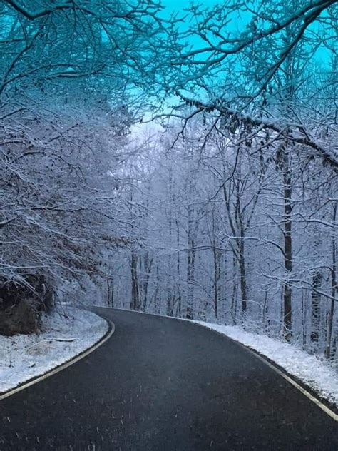 Winter Wonderland Country Roads Snow Outdoor Outdoors Outdoor