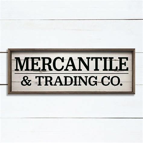 Mercantile Wall Sign In 2021 Wall Signs Antique Farmhouse Antique