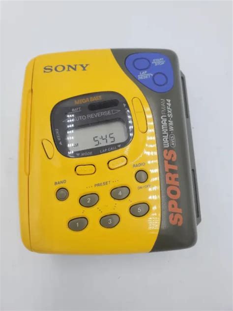 Vintage Sony Sports Walkman Wm Sxf44 Amfm Cassette Player Tested Works