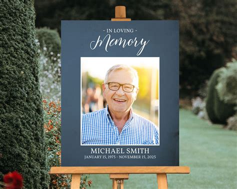 Pin On Funeral Ideas Funeral Picture Board And Memorial Posters