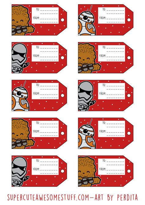 Star wars characters as classical japanese art. I made some cute printable Star Wars gift tags for ...