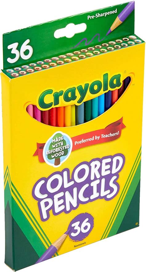 Набор карандашей Crayola Colored Pencils 36 штук 684036 Интернет