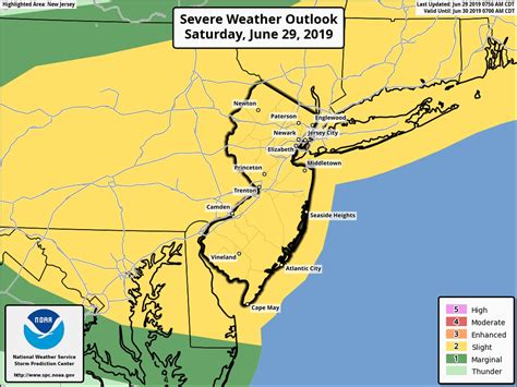 Nj Weather Risk Of Severe Thunderstorms With High Winds Saturday