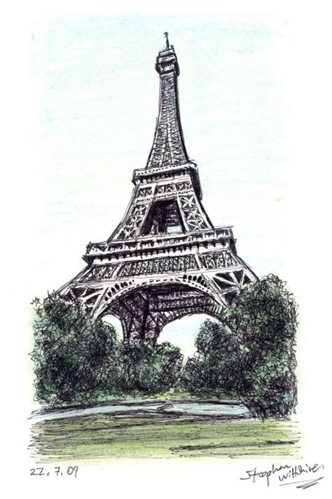The Eiffel Tower Paris Drawings And Paintings By Stephen Wiltshire