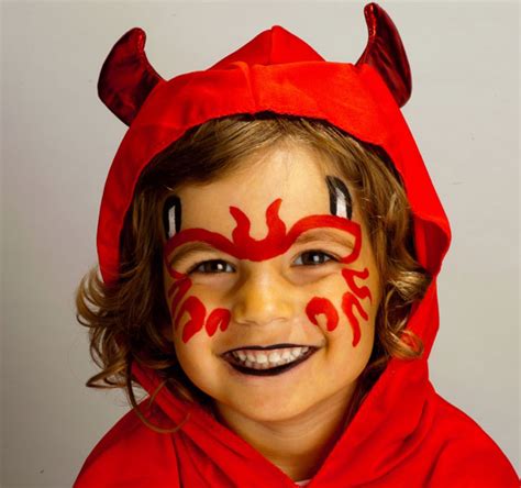 Little Devil Halloween Makeup Devil Makeup Kids Costume Kids