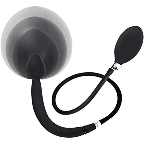 inflated anal plug separate pump expandable big butt plug prostate massager anus dilator anal