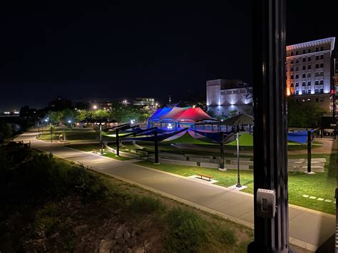 Caras Park Unveils Vibrant New Lighting - Downtown Missoula Partnership