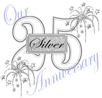 What to gift on silver anniversary. Gallery For > Happy 25th Anniversary Clip Art | Happy 25th ...